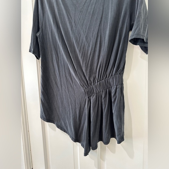 Halogen soft modal polyester ruched on side shirt sleeve work blouse top - Picture 5 of 9